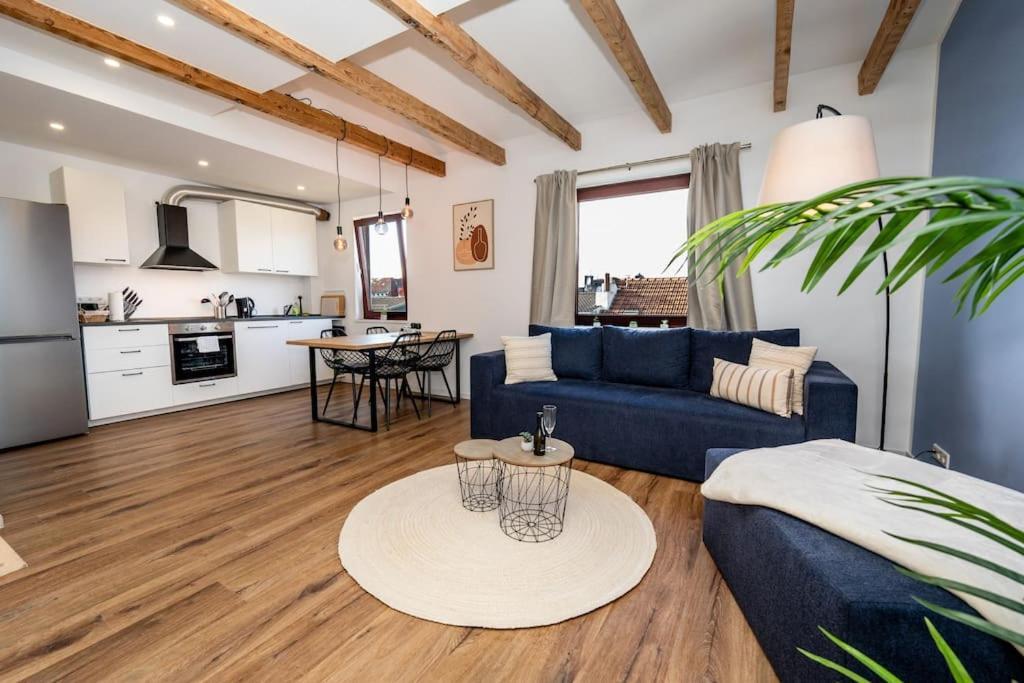 Moderne Maisonette Wohnung Im Fluesseviertel BRE エクステリア 写真
